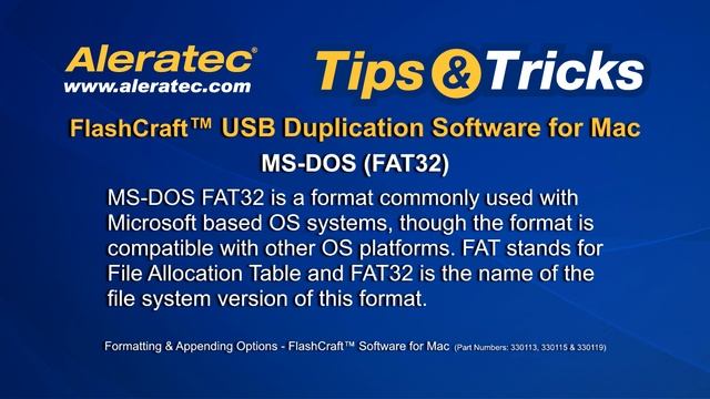 How To Format and Append with USB Duplication Software for Mac - Aleratec Tips & Tricks Part 5 смотреть онлайн