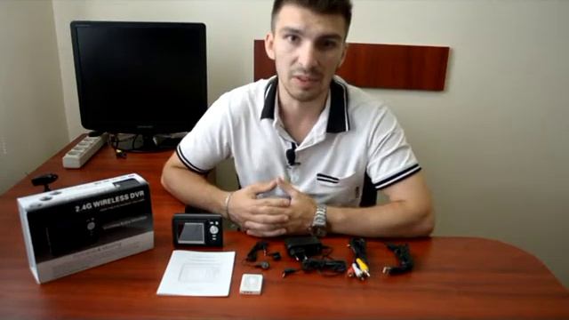 4-х канальный приёмник-монитор DVR для беспроводных камер на 2.4 Ghz, модель KY-2505
