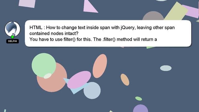 HTML : How to change text inside span with jQuery, leaving other span contained nodes intact? смотреть онлайн
