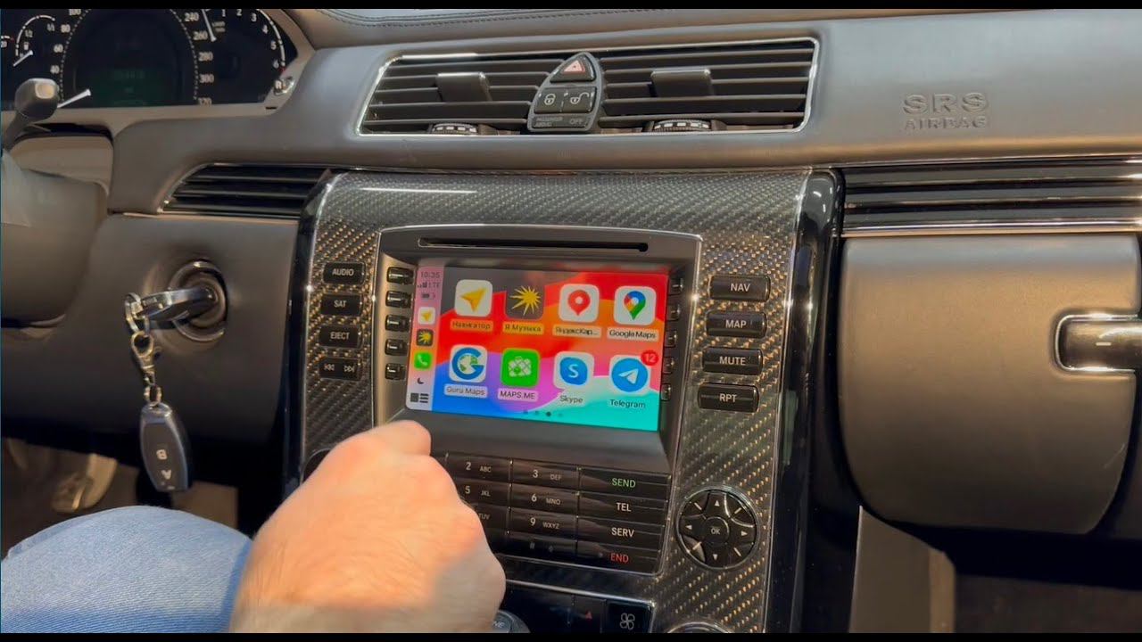 Maybach S57, S62 - Apple Carplay на штатный монитор