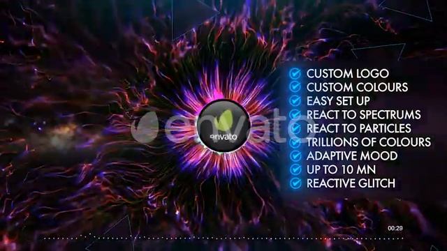 Deep Eye Audio React Spectrum Visualizer | After Effects Template смотреть онлайн