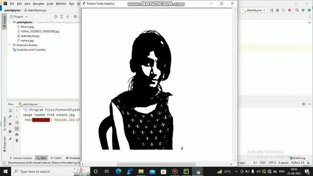 Make anyone sketch using 3 lines of python code.#sketch #coding #coder #trendingvideo смотреть онлайн