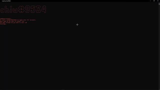 Minecraft Name Sniper Bot Beta || Made in Java by chiu#9584 смотреть онлайн