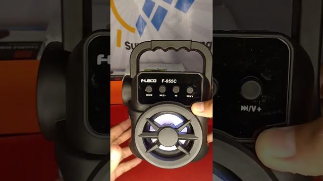 Fleco F955 Speaker karaoke + Senter bisa bluetooth смотреть онлайн