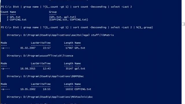 Windows Powershell. Поиск дубликатов файлов. Finding dublicate files смотреть онлайн