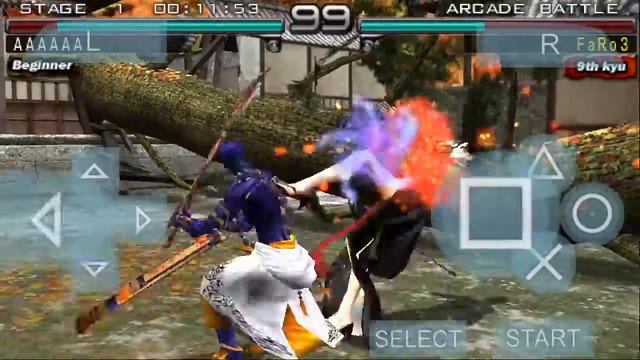 [Tekken Dark Resurrection PSP] Asuka Kazama vs Yoshimitsu смотреть онлайн