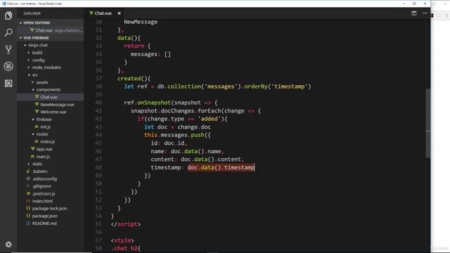 Project Real-Time Chat App in vue.js 11 Formatting Times with Moment смотреть онлайн