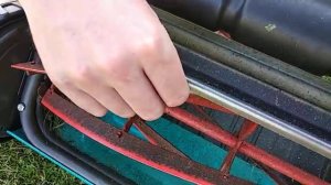 Механическая косилка Gardena 400 C || Настройка ножей