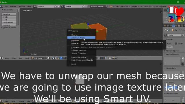 BAKING TEXTURES IN BLENDER 2.79b (BLENDER RENDER) смотреть онлайн