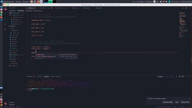 Django Movie Application || Creating Simple Python & Django Movie App || In Linux ||Django Movie #1 смотреть онлайн