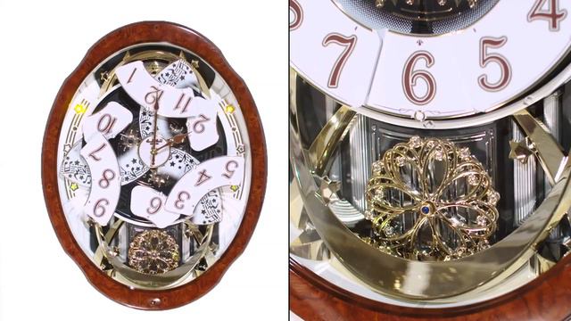 RHYTHM Magic Motion Clock 4MH412WU23 Woodgrain Marvelous смотреть онлайн