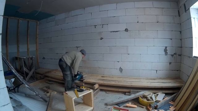 ОТДЕЛКА. Установил буржуйку. Закончил укладывать минеральную вату смотреть онлайн