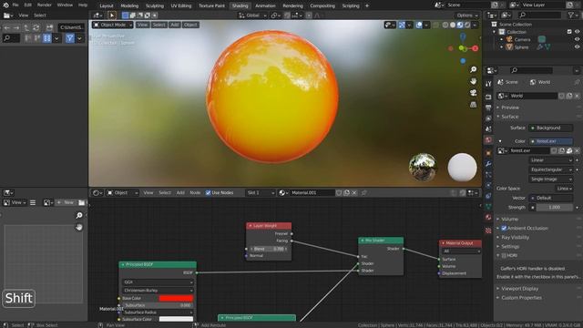 Blender Tutorial - Layer Weight node's Facing method смотреть онлайн