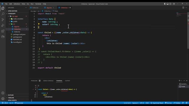 17 Typescript With React Part 3 Component-شرح بالعربي смотреть онлайн