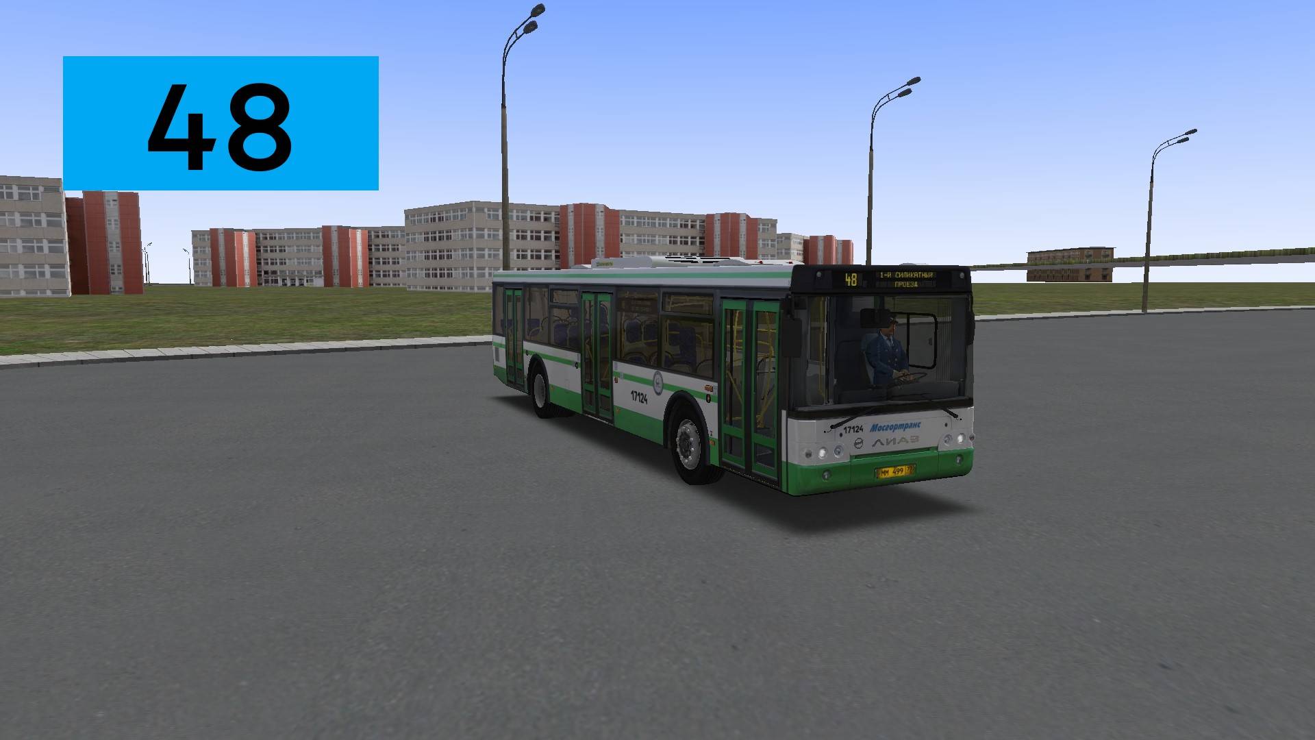 OMSI 2: Автобус №48 Живописная улица – Храм Живоначальной Троицы - 1-й Силикатный проезд смотреть онлайн