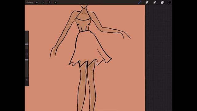 FASHION ILLUSTRATION | HOW TO FASHION SKETCH ON YOUR IPAD USING PROCREATE смотреть онлайн
