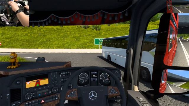 Mercedes Benz New Actros Sctros Space Tuning Pack DLC Euro Truck Simulator 2 Steering Wheel смотреть онлайн
