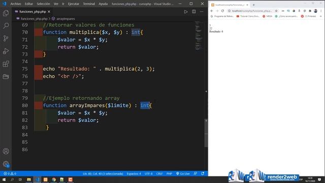 ? Php Funciones - funciones en php Video смотреть онлайн