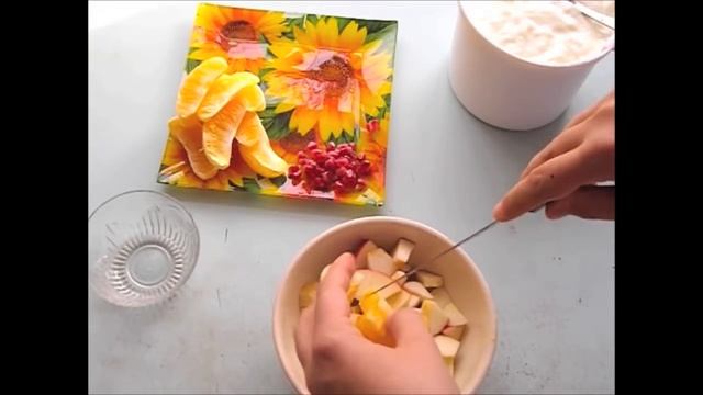 Фруктовый Салат с Йогуртом видео рецепт смотреть онлайн