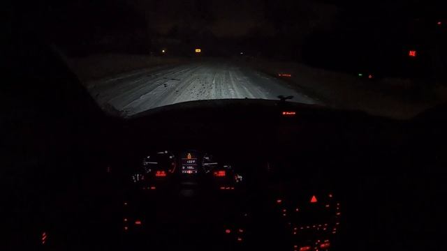 Audi s4 b7 in Winter storm POV смотреть онлайн