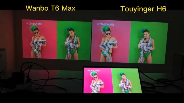 Touyinger H6 Projector VS Wanbo T6 Max
