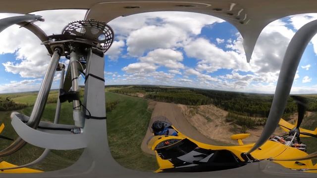 360' 4k. 35-й Полёт, самостоятельный. Боковой ветер 8-13 м/c. Налёт - 21 час. Автожир смотреть онлайн