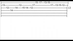 марио на гитаре табы часть 1(mario by guitar tab part 1)