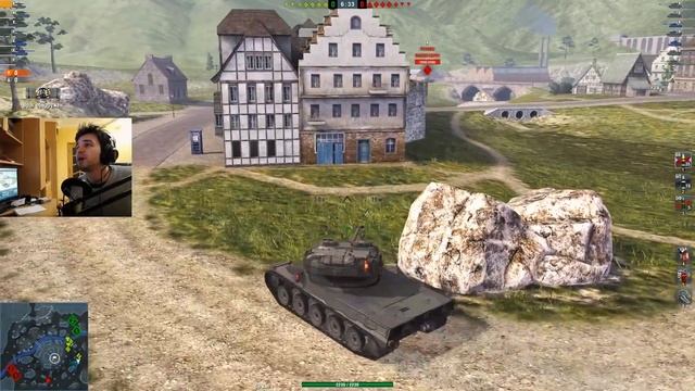 WoT Blitz - Три боя на танке AMX 50B. Картонный барабан - World of Tanks Blitz (WoTB) смотреть онлайн