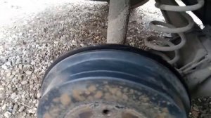 Удаление ржавчины с тормозного барабана Лады Весты