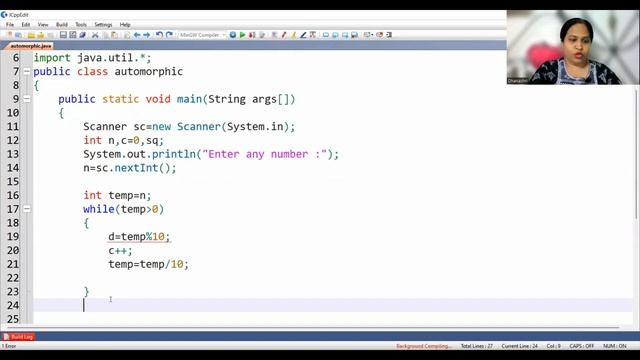 Automorphic Number in JAVA | TechVidya смотреть онлайн
