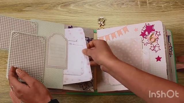 Фотоальбом для девочки с рождения до года (скрапбукинг)