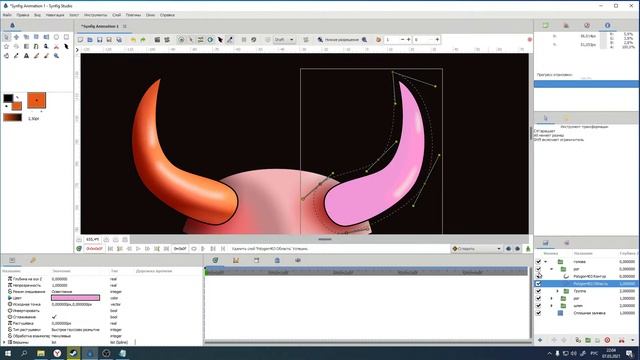 Synfig - снова азы векторного рисования и штриховка смотреть онлайн