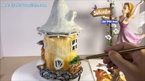 DIY Sunflower Fairy House