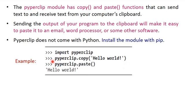 VTU ADP (18CS55) Python Programming: Manipulating Strings [Decorating & Clipboard Methods] (M2 L9) смотреть онлайн