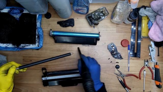 Полная пошаговая инструкция по заправке картриджа Samsung D105, Xerox Phaser 3140 смотреть онлайн