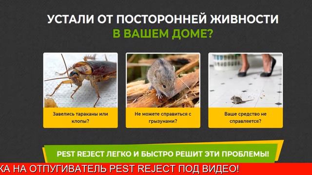 Пест реджект отпугиватель тараканов, отзывы, инструкция смотреть онлайн