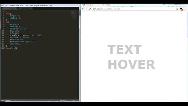 Анимация текста CSS || hover effect CSS смотреть онлайн