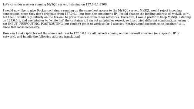 DevOps & SysAdmins: Rewrite source of incoming packets to 127.0.0.1 with iptables смотреть онлайн