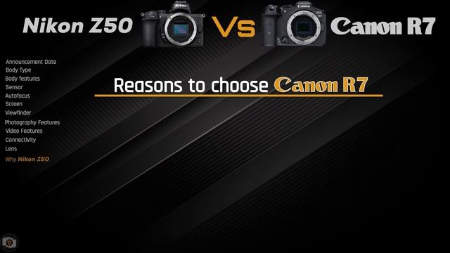 Camera Comparison : Canon R7 vs Nikon Z50 смотреть онлайн