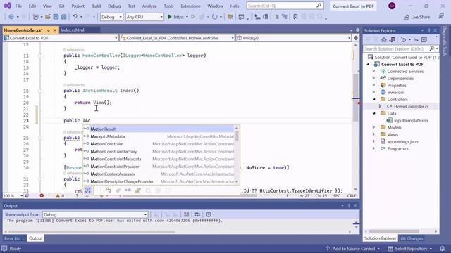 How to Convert Excel to PDF in ASP.NET Core using the Excel Library смотреть онлайн