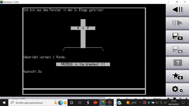 Proteus - Sinclair QL - Pantheon - Test Windows 10