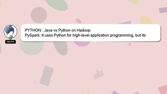 PYTHON : Java vs Python on Hadoop смотреть онлайн