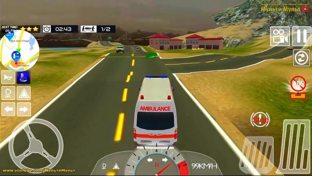 City Heroes Emergency Ambulance 3D - Rescue Helicopter Jobs Simulator - Best Android Gameplay смотреть онлайн