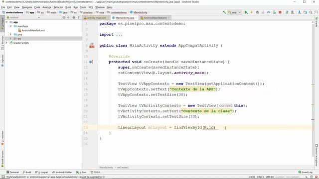 Android Studio 3 - El contexto de la app y la clase смотреть онлайн