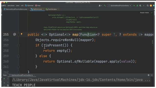 JAVA 8 INTERVIEW WHEN TO USE OPTIONAL MAP() INSTEAD OF GET() METHOD | EXAMPLE CODE | InterviewDOT смотреть онлайн