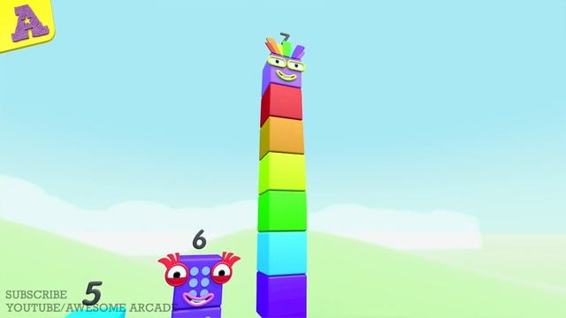 Bouncy Numberblocks GUMMY BEARS 1 to 10 joins the fun! смотреть онлайн