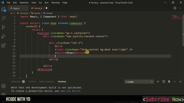 Show and Hide password input field in react js | Toggle show/hide password in React JS смотреть онлайн