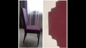 Как сшить чехол на стул.Выкройка чехла на стул.