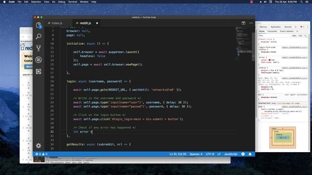 Reddit Bot with Puppeteer & NodeJs - Logging In смотреть онлайн