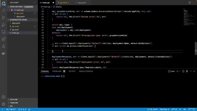 3. Golang: Updating deployments смотреть онлайн